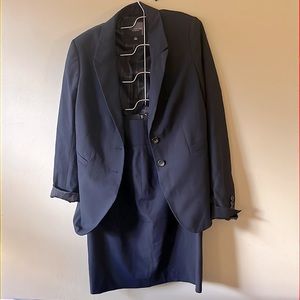 Navy limited skirt suit